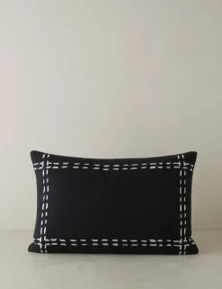 Accord Embroidered Pillow by Élan Byrd