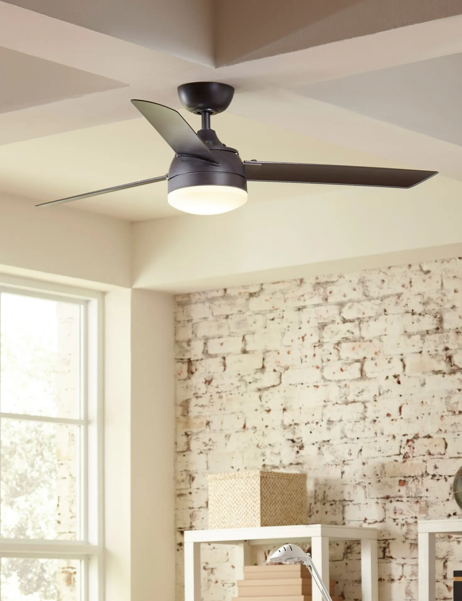 Alya Indoor / Outdoor Ceiling Fan + Light