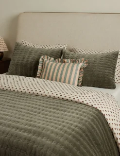 Amaroso Linen Ruffle Pillow