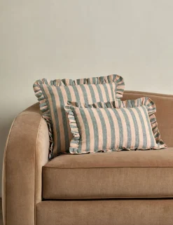 Amaroso Linen Ruffle Pillow