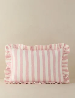 Amaroso Linen Ruffle Pillow