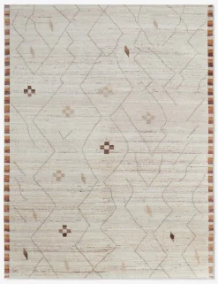 Anina Moroccan-Style Hand-Knotted Wool Rug