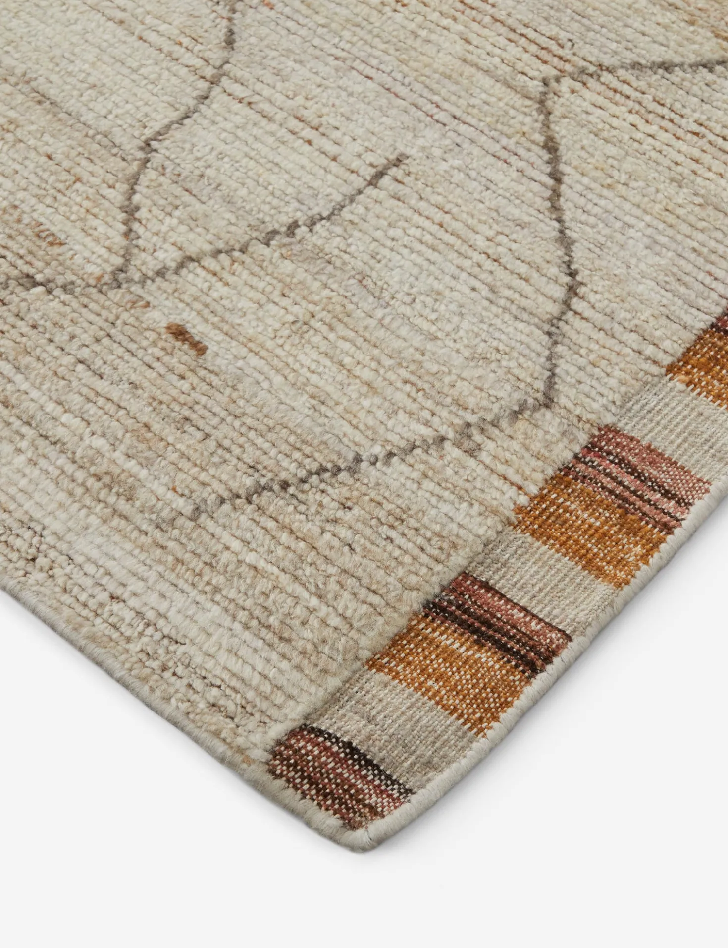 Anina Moroccan-Style Hand-Knotted Wool Rug