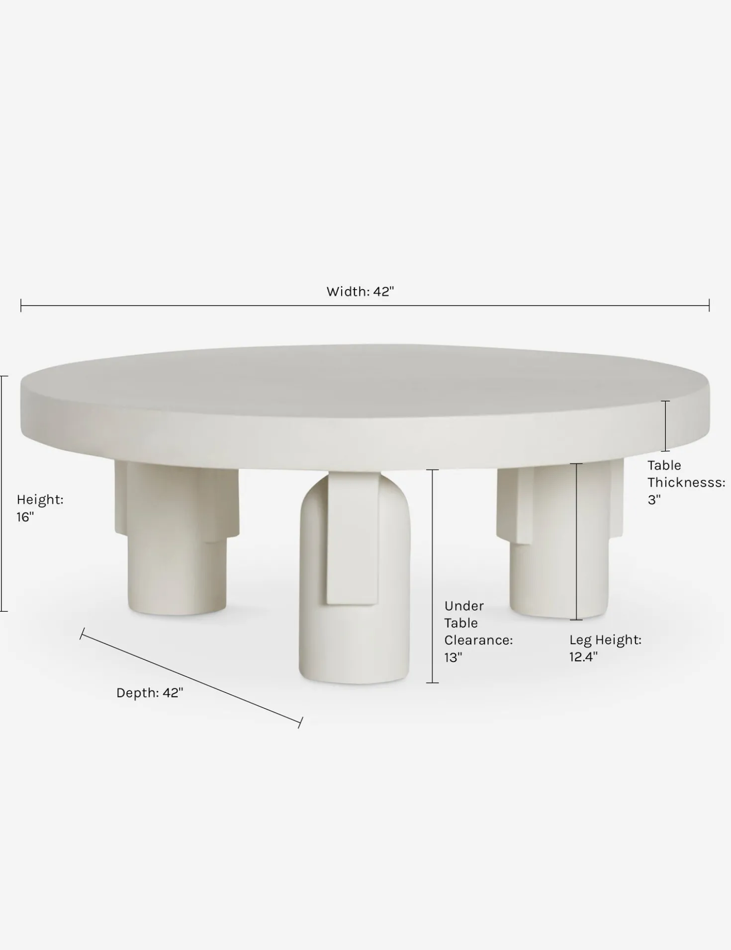 Anja Indoor / Outdoor Round Coffee Table