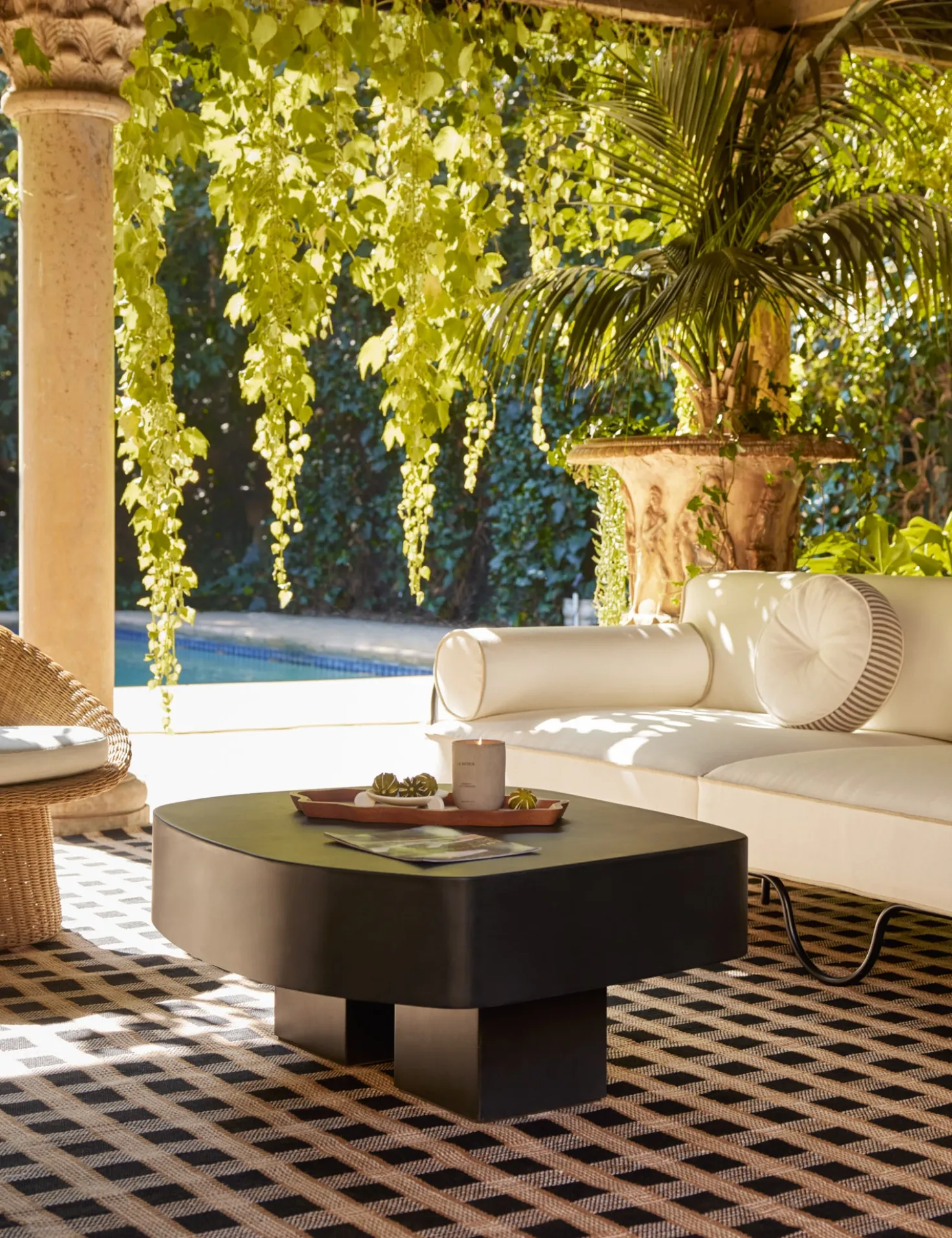 Armas Indoor / Outdoor Round Coffee Table by Sarah Sherman Samuel
