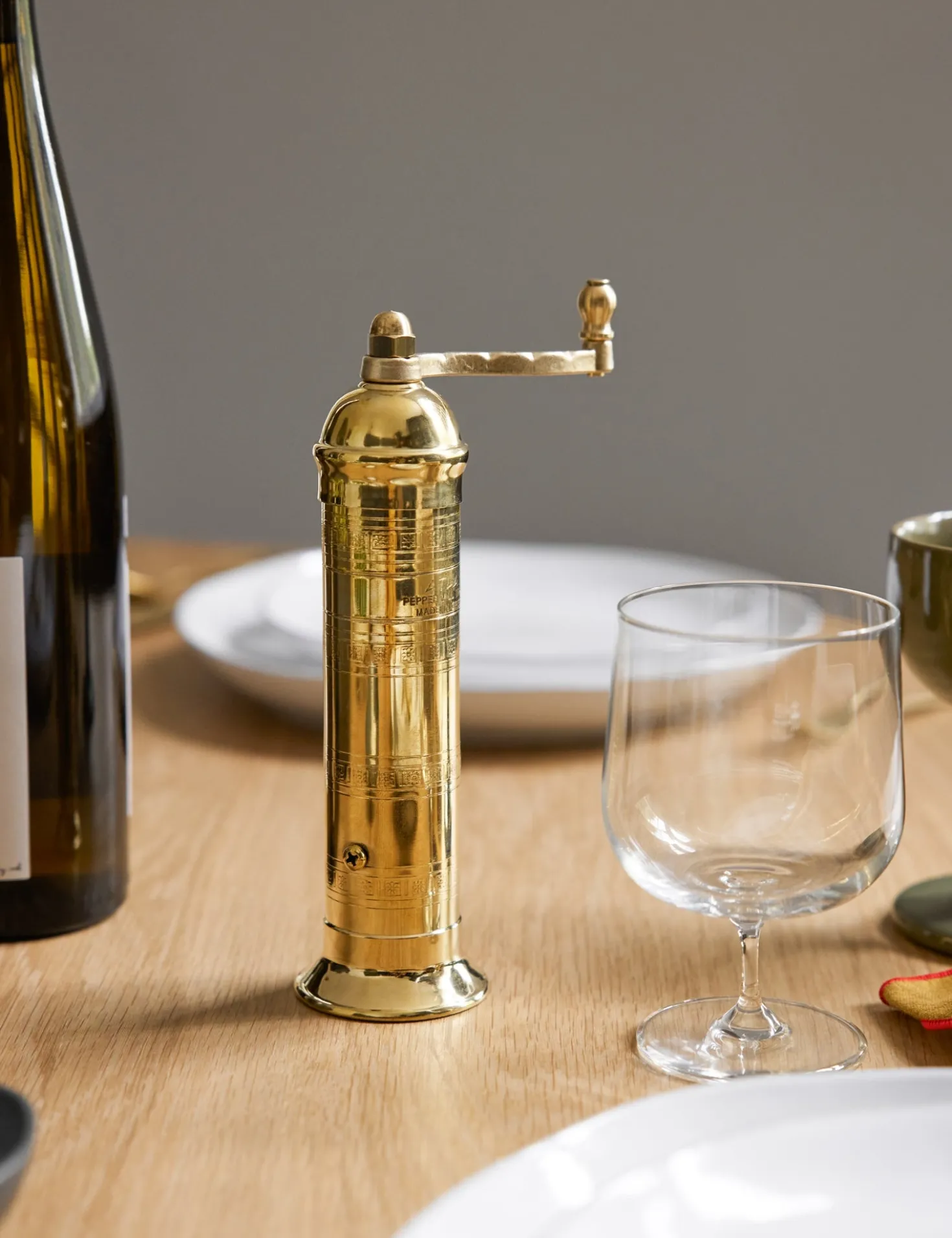 Atlas Brass Pepper Mill