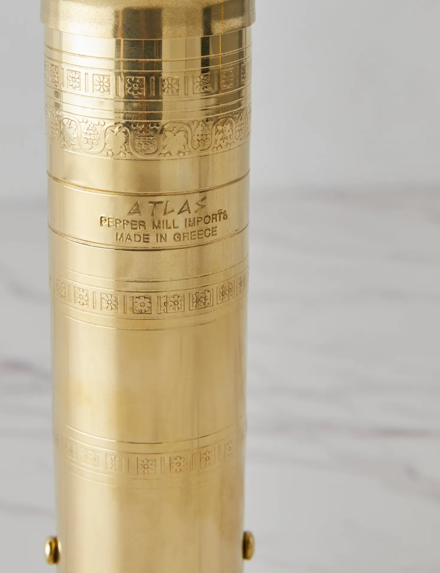 Atlas Brass Pepper Mill