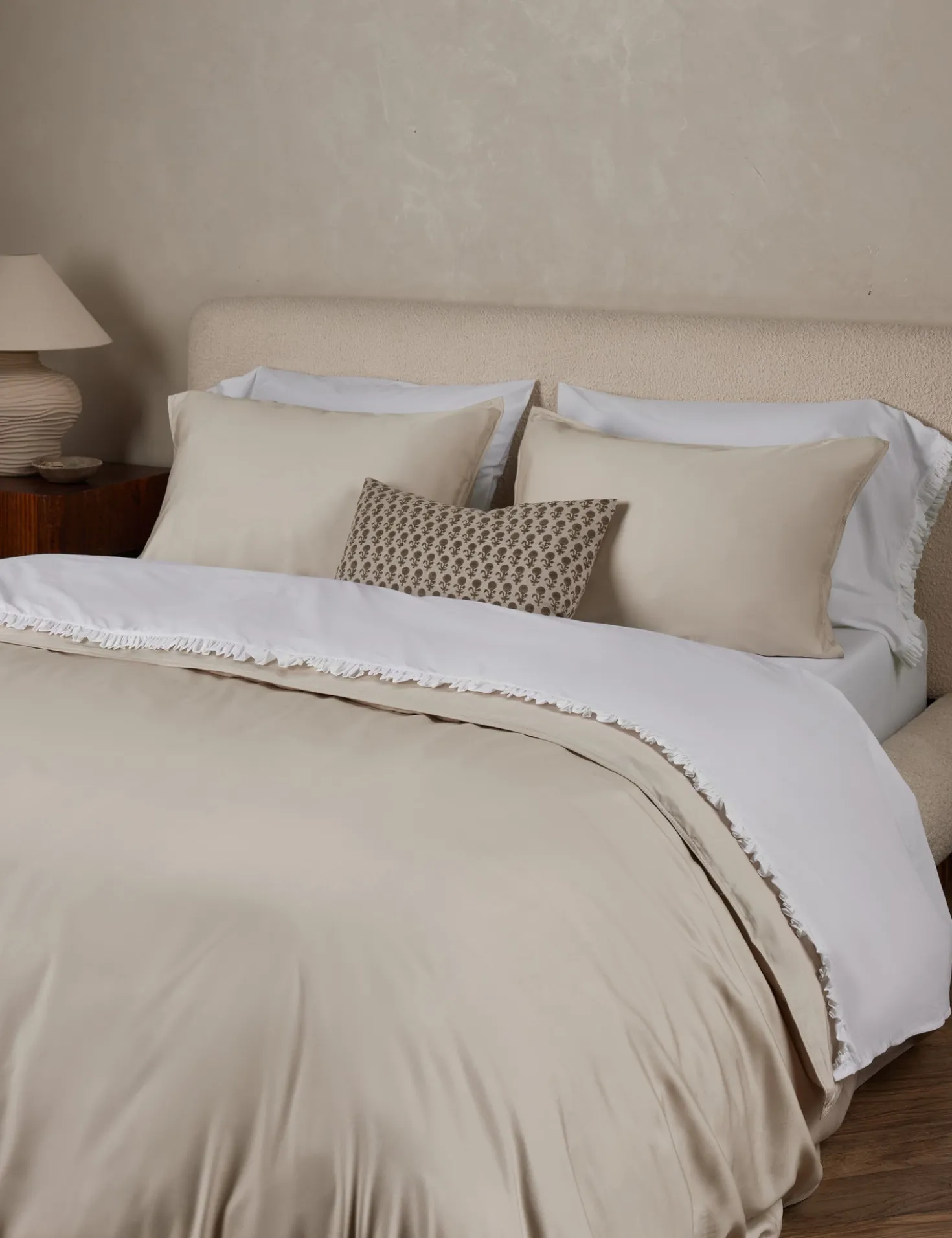 Audrey Ruffle Pillowcase (Set of 2) by Pom Pom at Home