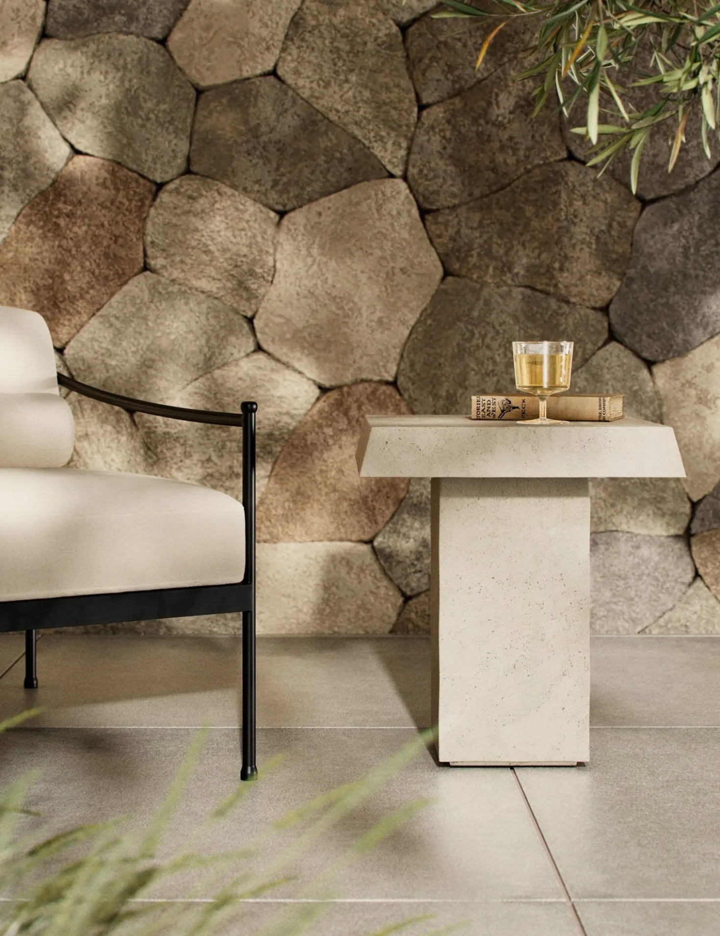 Avila Indoor / Outdoor Side Table by Amber Lewis x Four Hands