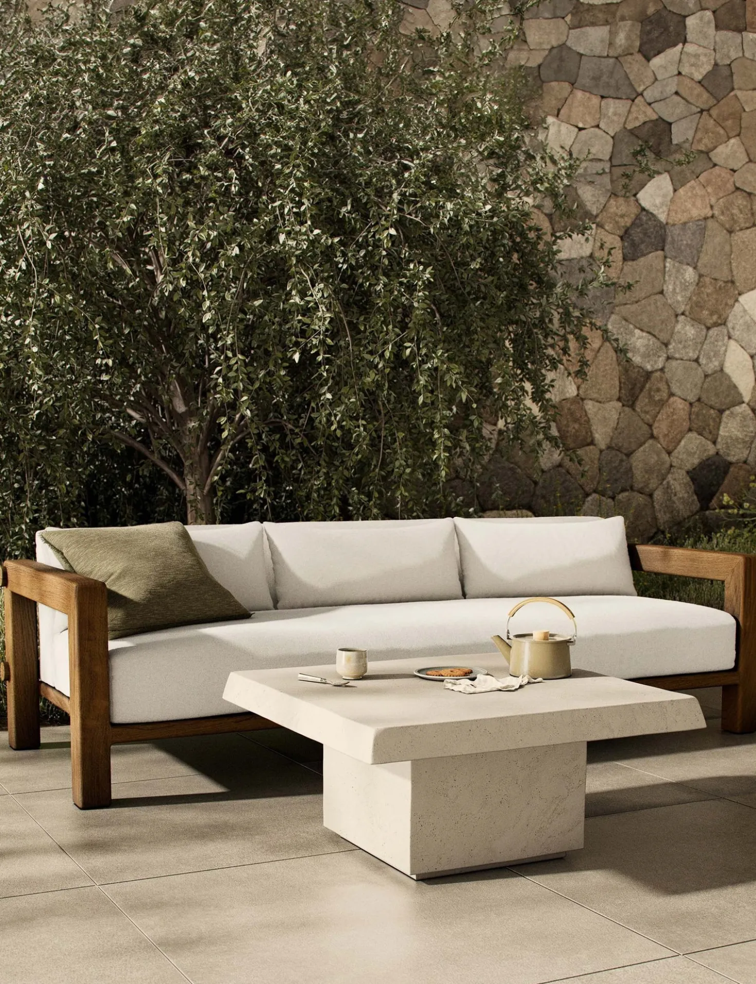 Avila Indoor / Outdoor Square Coffee Table by Amber Lewis x Four Hands