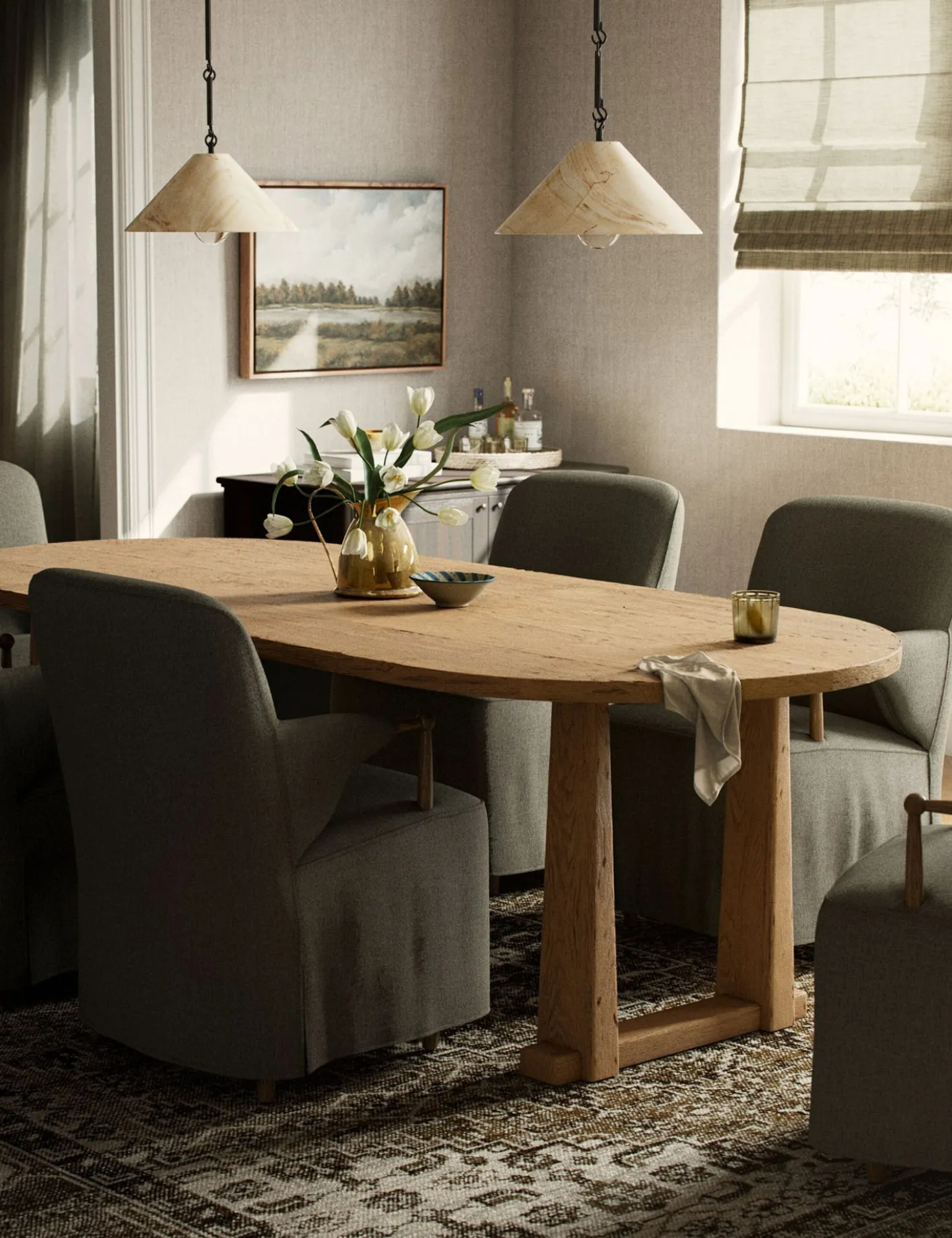 Ayla Dining Table by Amber Lewis x Four Hands