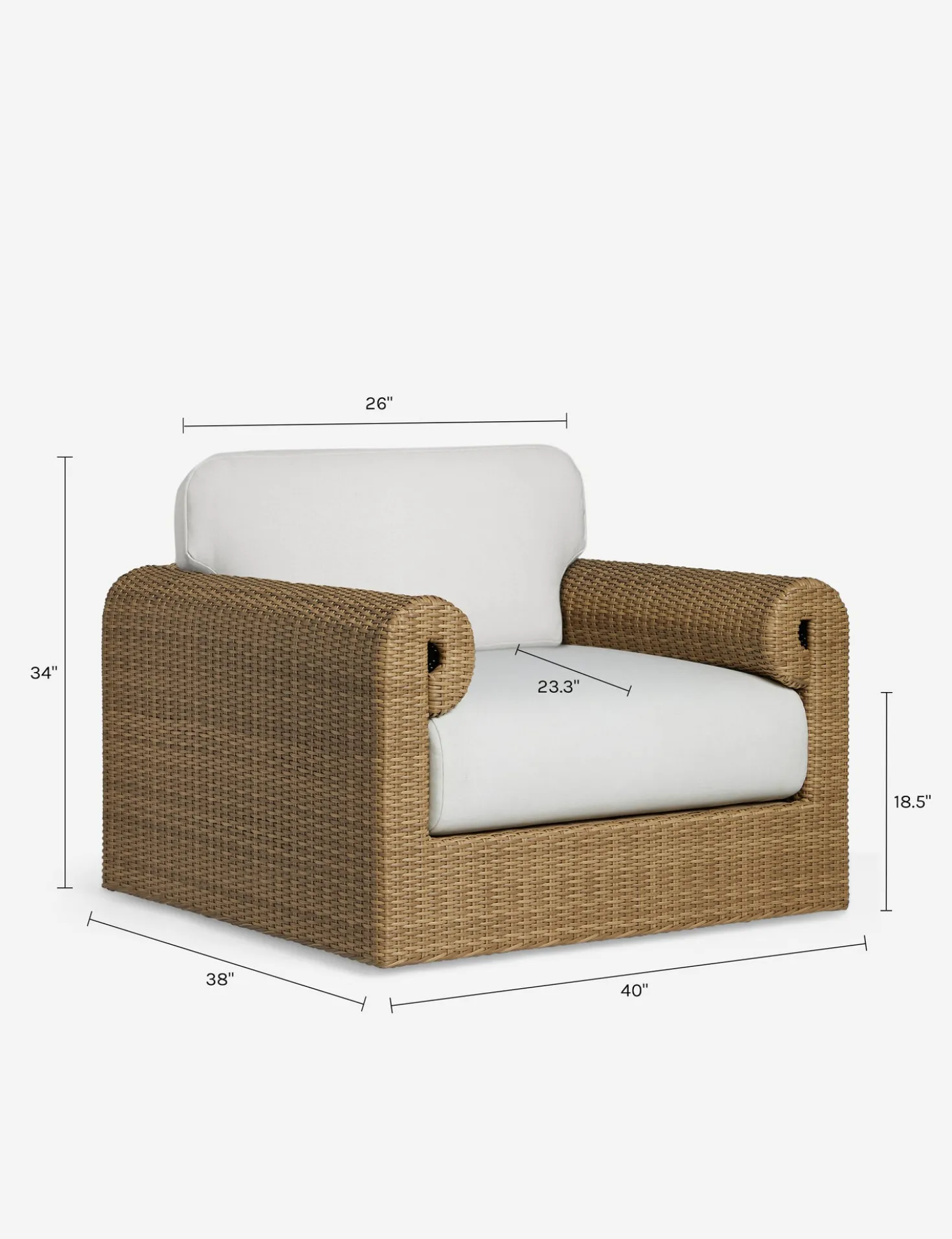 Balla Outdoor Swivel Accent Chair
