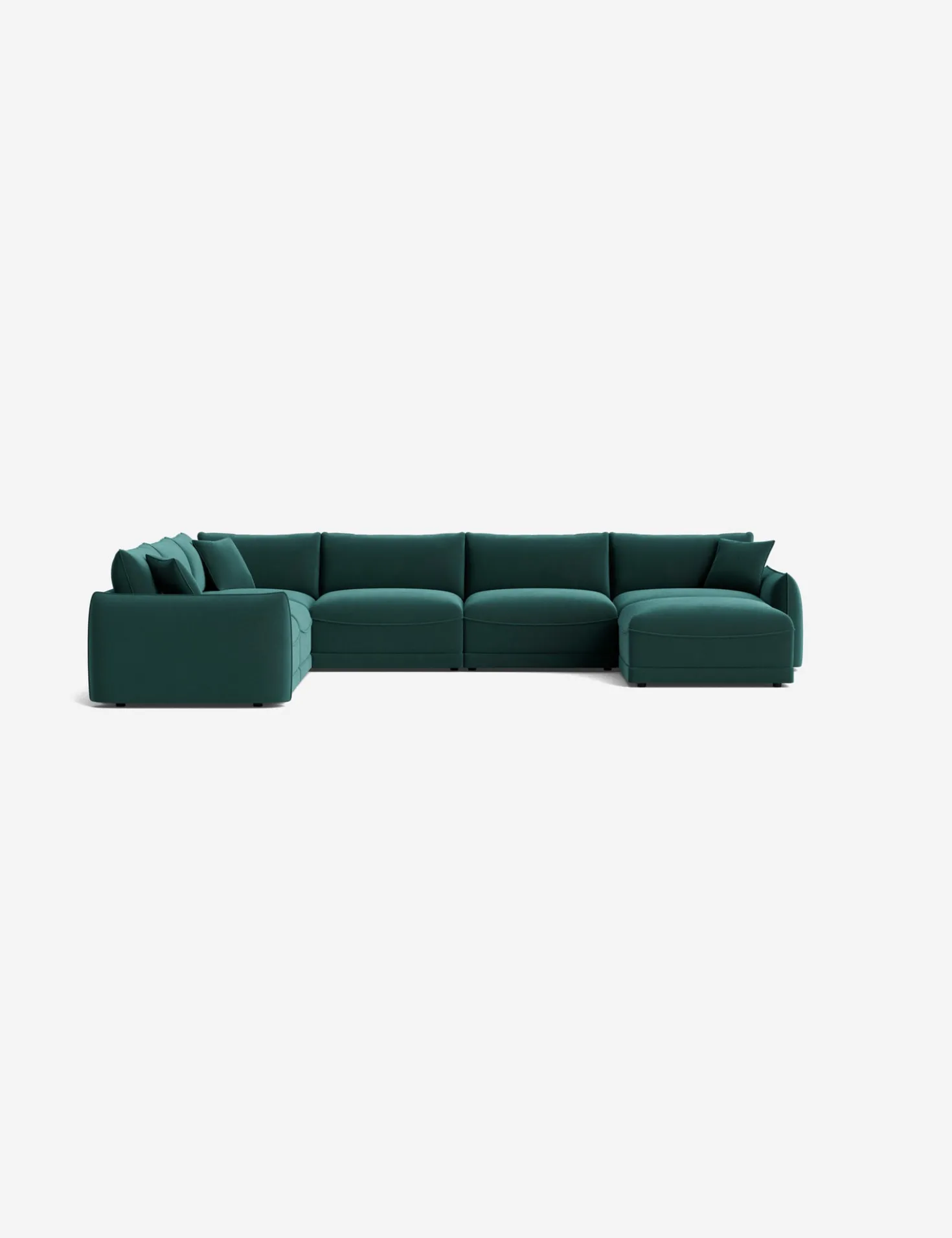Balmer Modular Corner Sectional Sofa With Ottoman