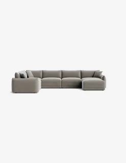 Balmer Modular Corner Sectional Sofa With Ottoman