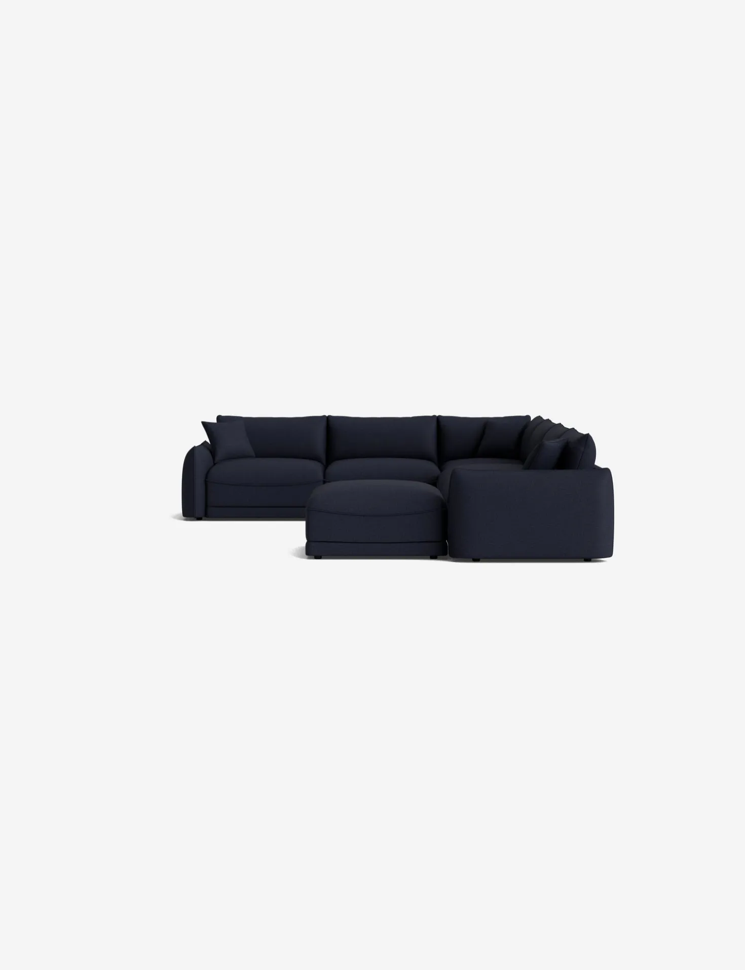 Balmer Modular Corner Sectional Sofa With Ottoman