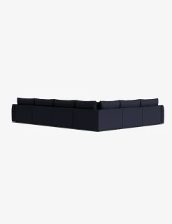 Balmer Modular Corner Sectional Sofa With Ottoman