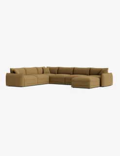 Balmer Modular Corner Sectional Sofa With Ottoman