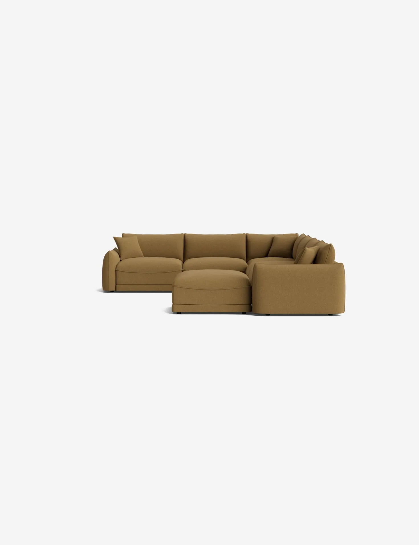 Balmer Modular Corner Sectional Sofa With Ottoman