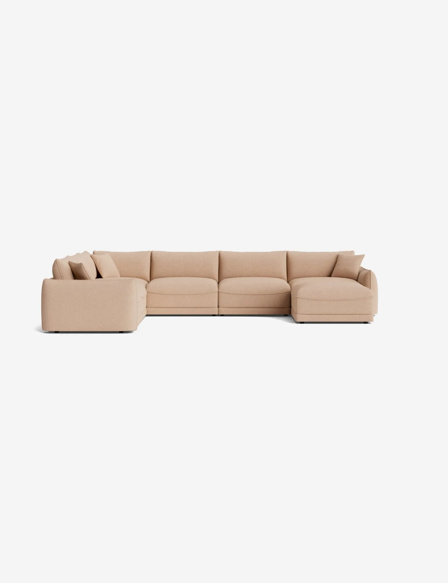 Balmer Modular Corner Sectional Sofa With Ottoman