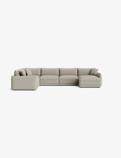 Balmer Modular Corner Sectional Sofa With Ottoman