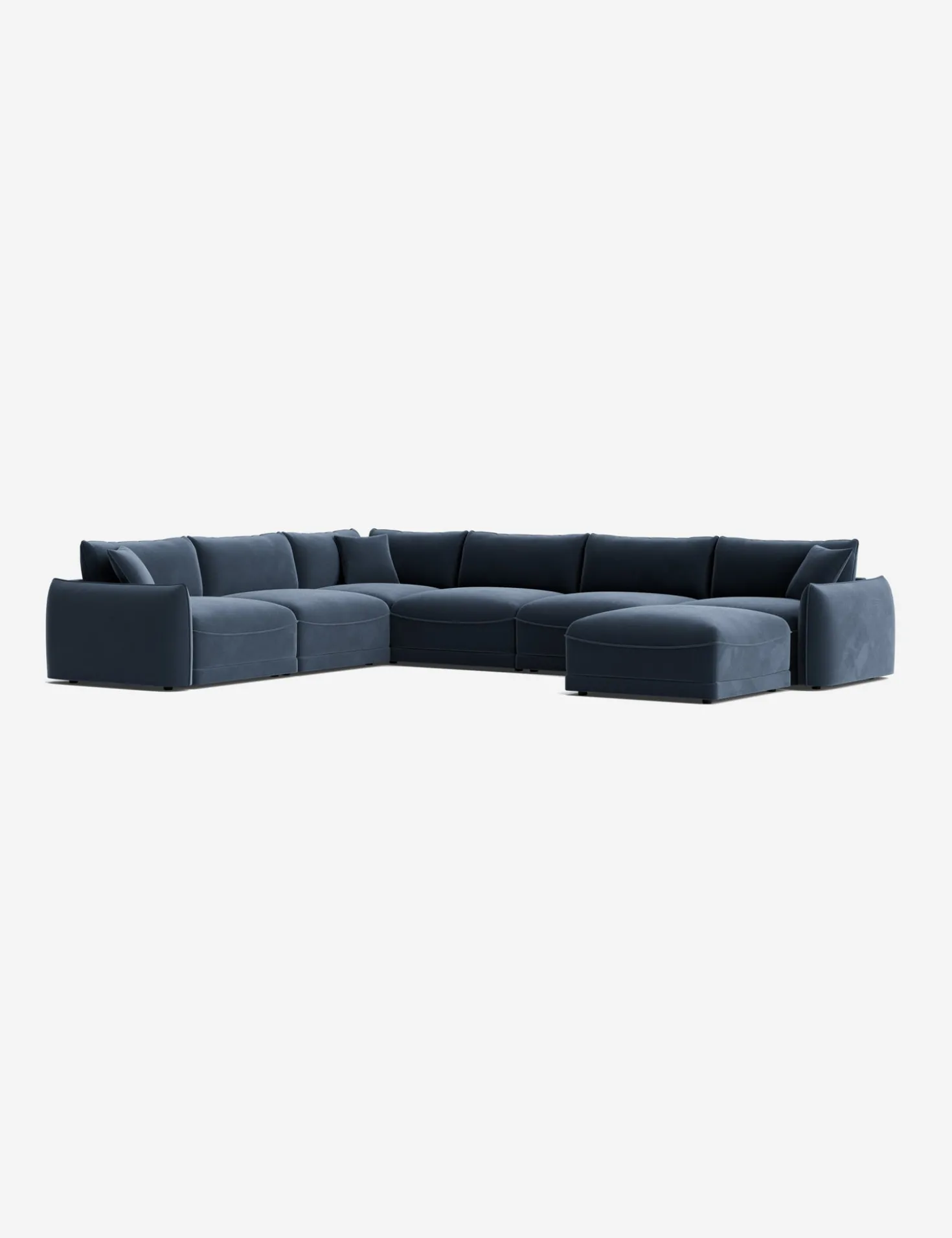 Balmer Modular Corner Sectional Sofa With Ottoman