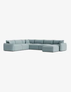Balmer Modular Corner Sectional Sofa With Ottoman