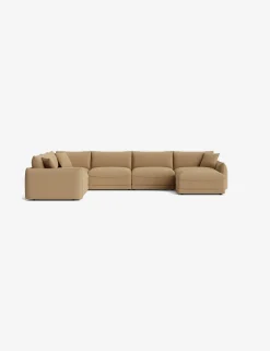 Balmer Modular Corner Sectional Sofa With Ottoman