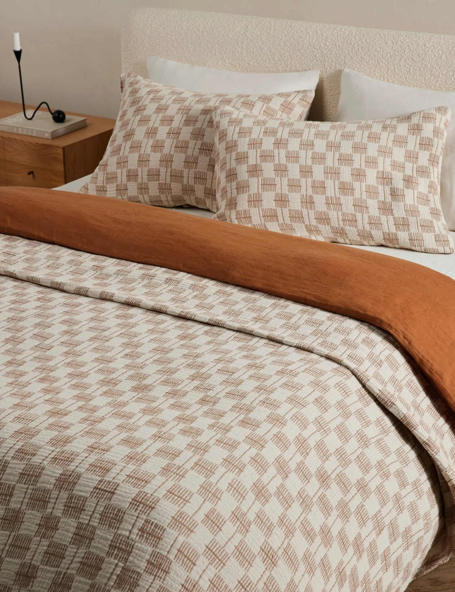 Basketweave Cotton Blanket by Sarah Sherman Samuel