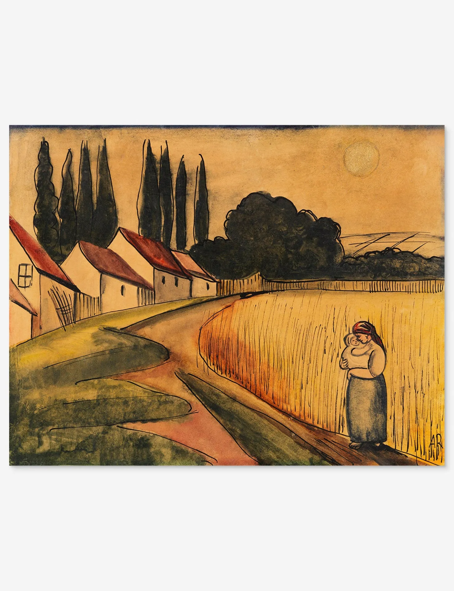 Bäuerin mit Kind (Farmer's Wife with Child) Print by Anita Rée