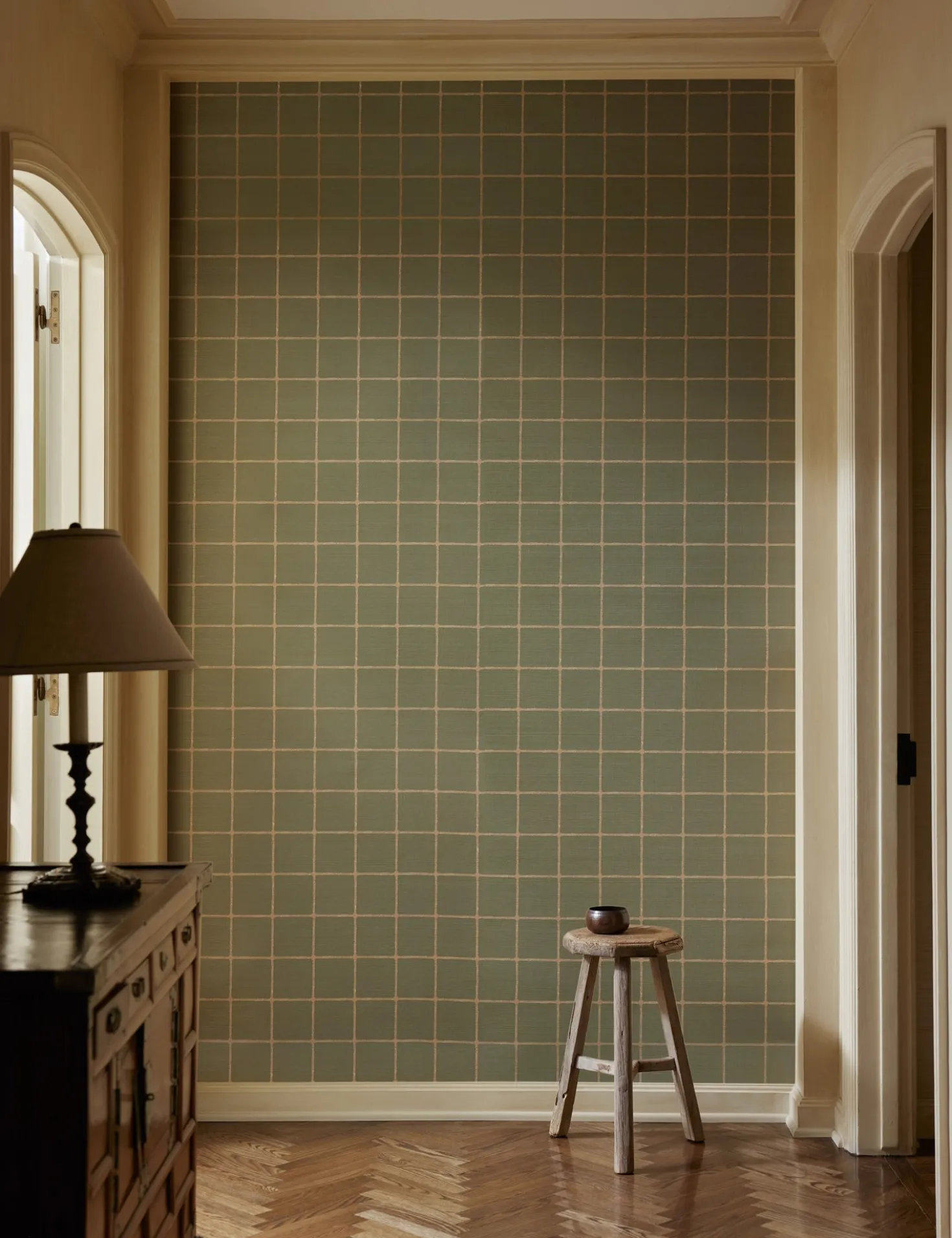 Beddow Grasscloth Wallpaper by Jake Arnold