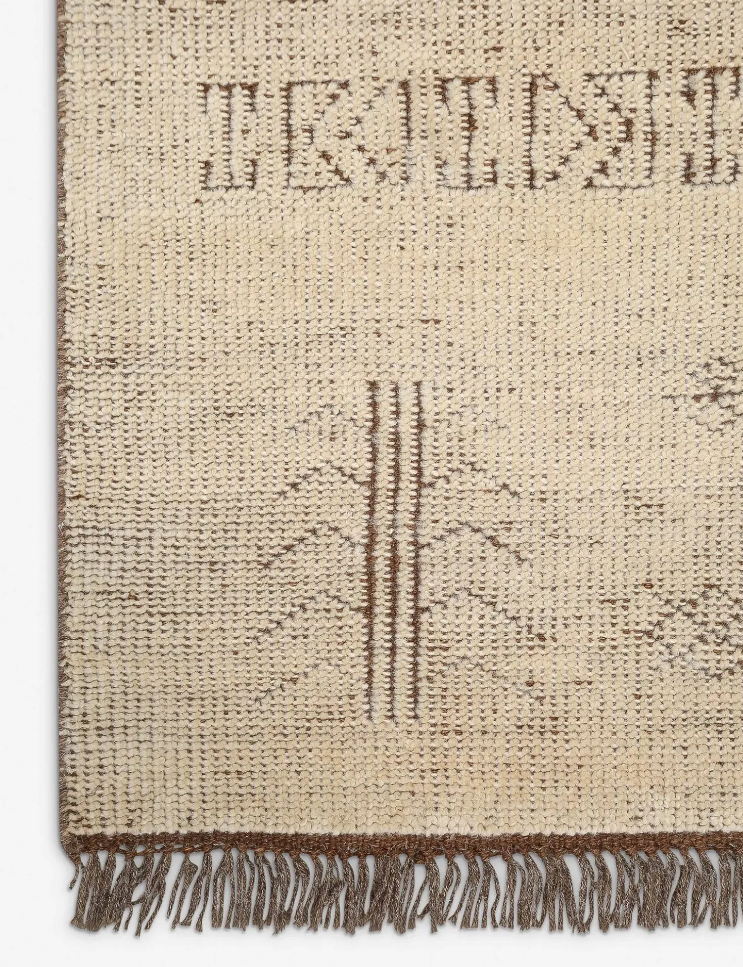 Belgian Hand-Knotted Wool Rug by Button Atelier x Co.House Designs