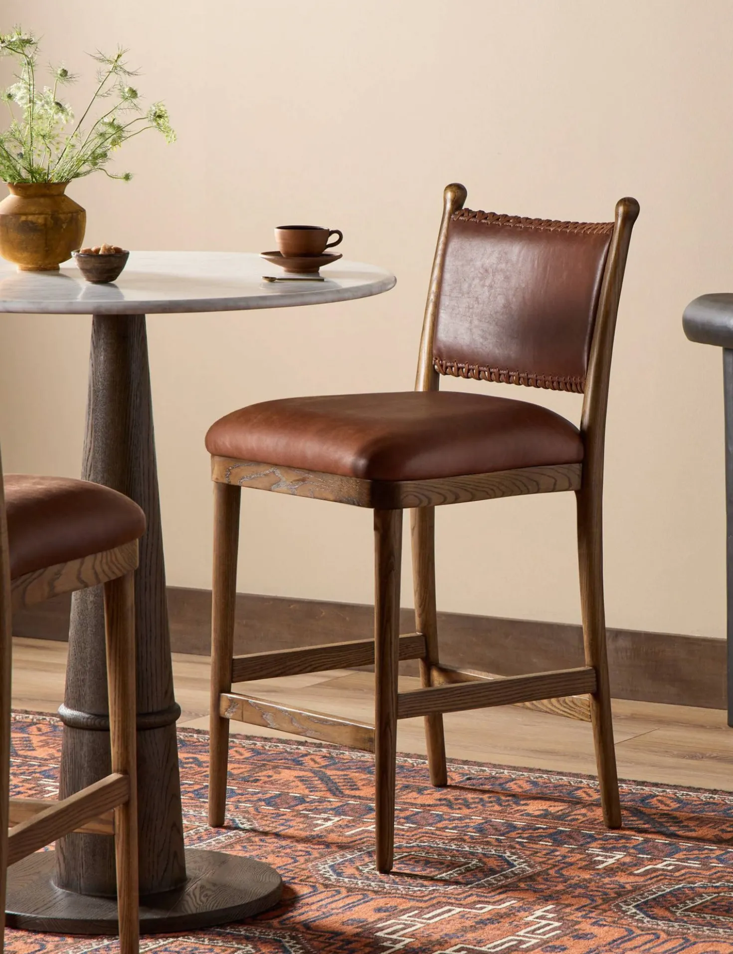Bella Bar and Counter Stool by Amber Lewis x Four Hands