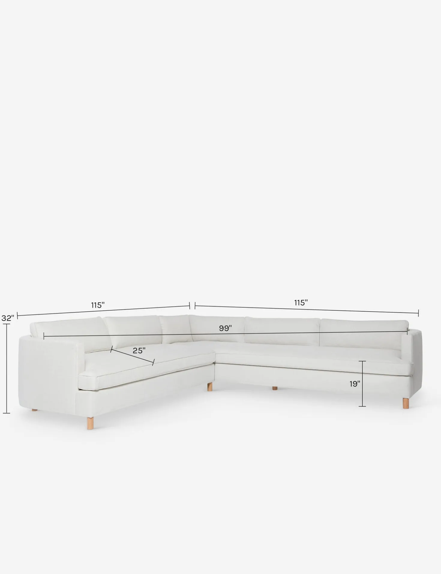 Belmont Corner Sectional Sofa by Ginny Macdonald