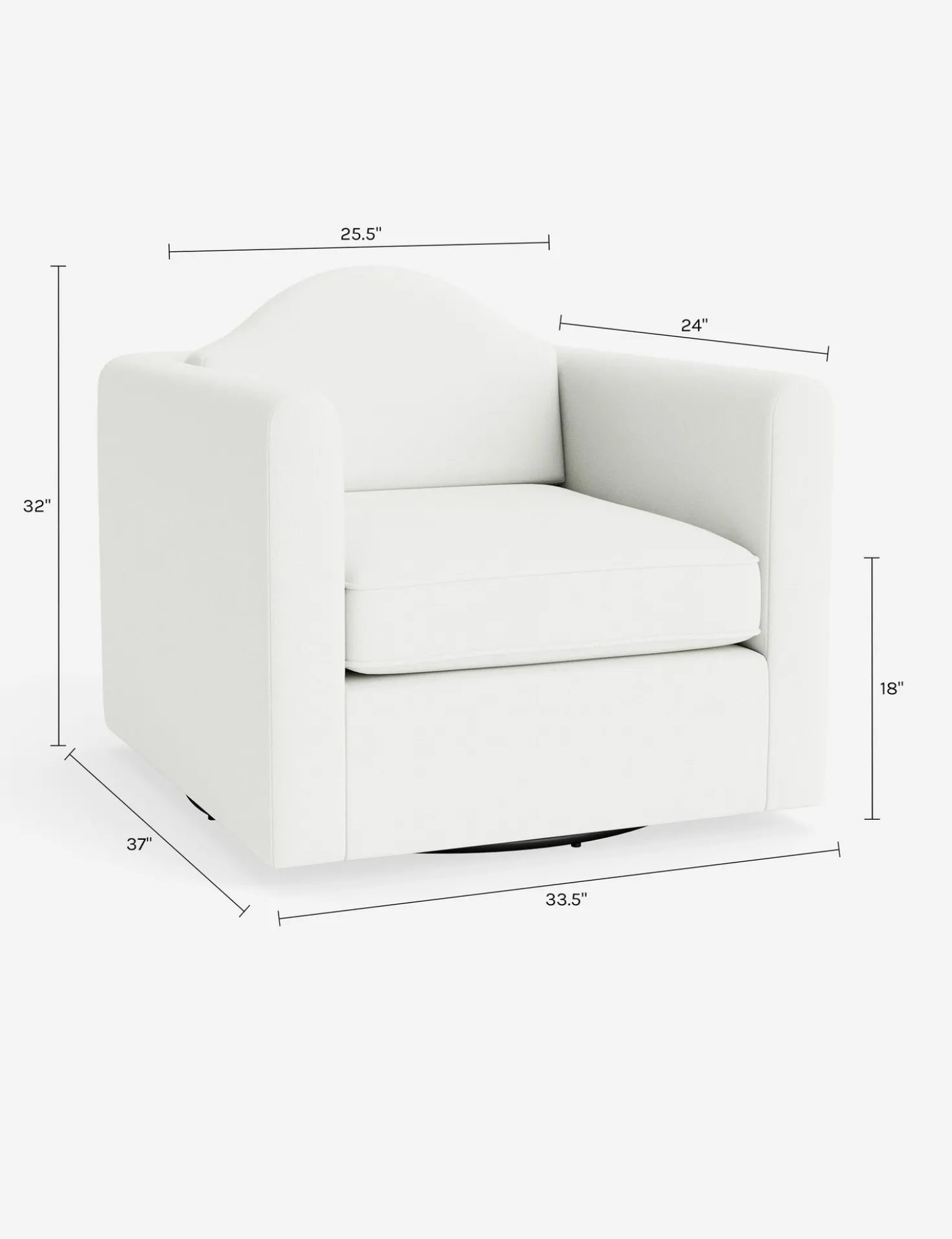 Bernadette Swivel Chair by Sarah Sherman Samuel