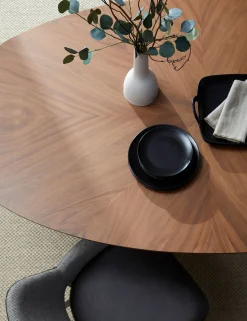 Beth Oval Dining Table, Brown