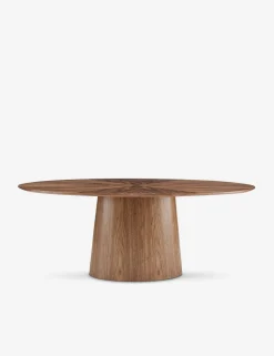 Beth Oval Dining Table, Brown