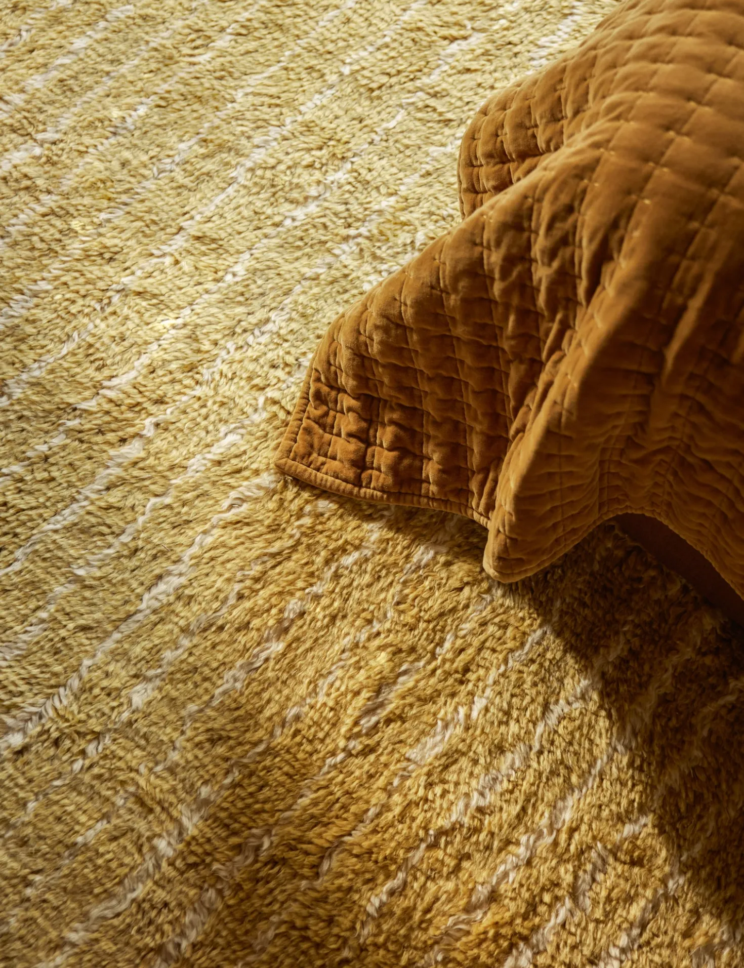 Bhari Hand-Knotted Wool Shag Rug