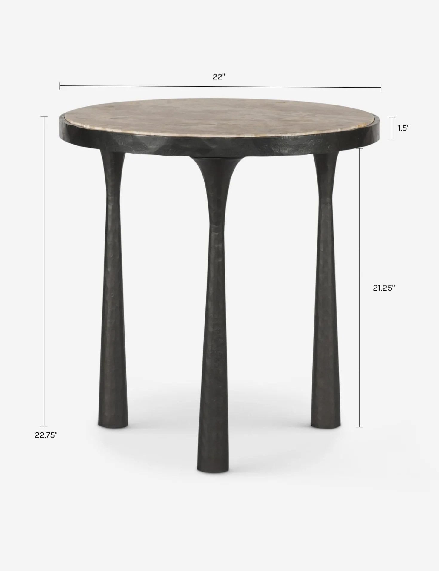 Billings Round Side Table by Amber Lewis x Four Hands