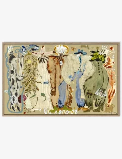 Blue Eyed Snake Woman Wall Art by Caroline Pinney