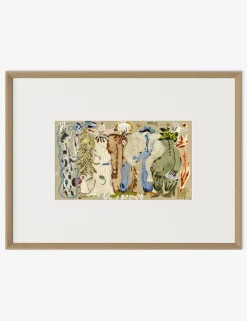 Blue Eyed Snake Woman Wall Art by Caroline Pinney