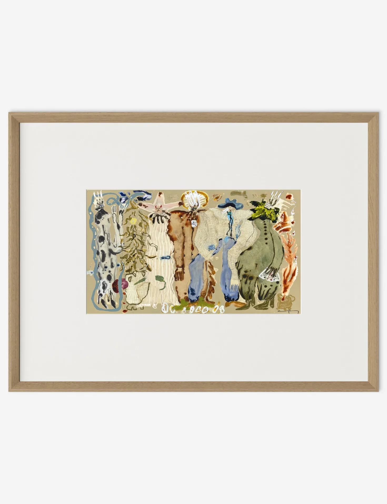 Blue Eyed Snake Woman Wall Art by Caroline Pinney