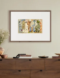 Blue Eyed Snake Woman Wall Art by Caroline Pinney