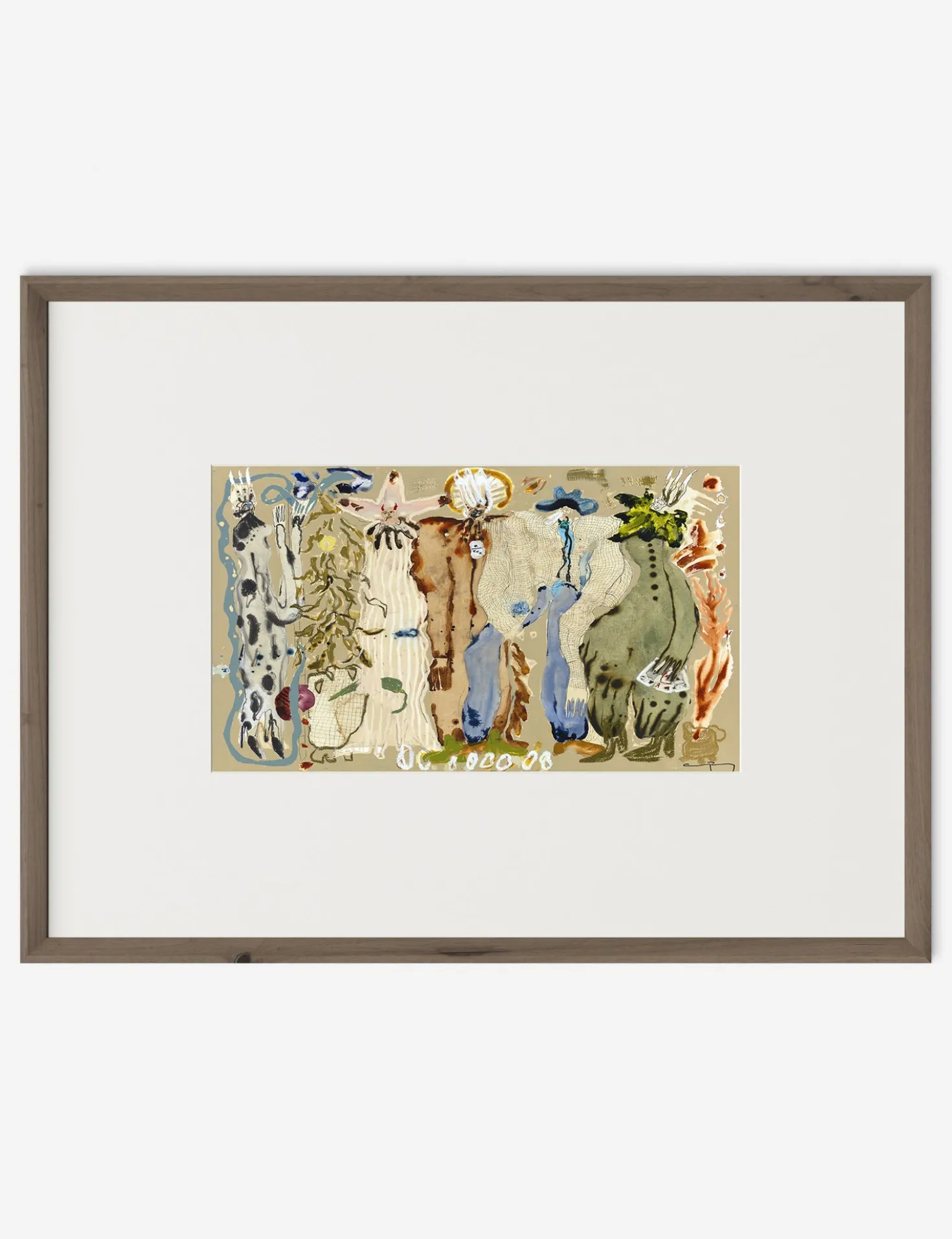 Blue Eyed Snake Woman Wall Art by Caroline Pinney