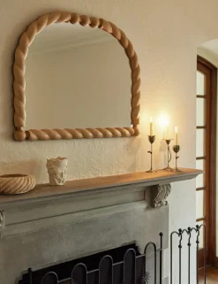 Braided Mantel Mirror by Sarah Sherman Samuel
