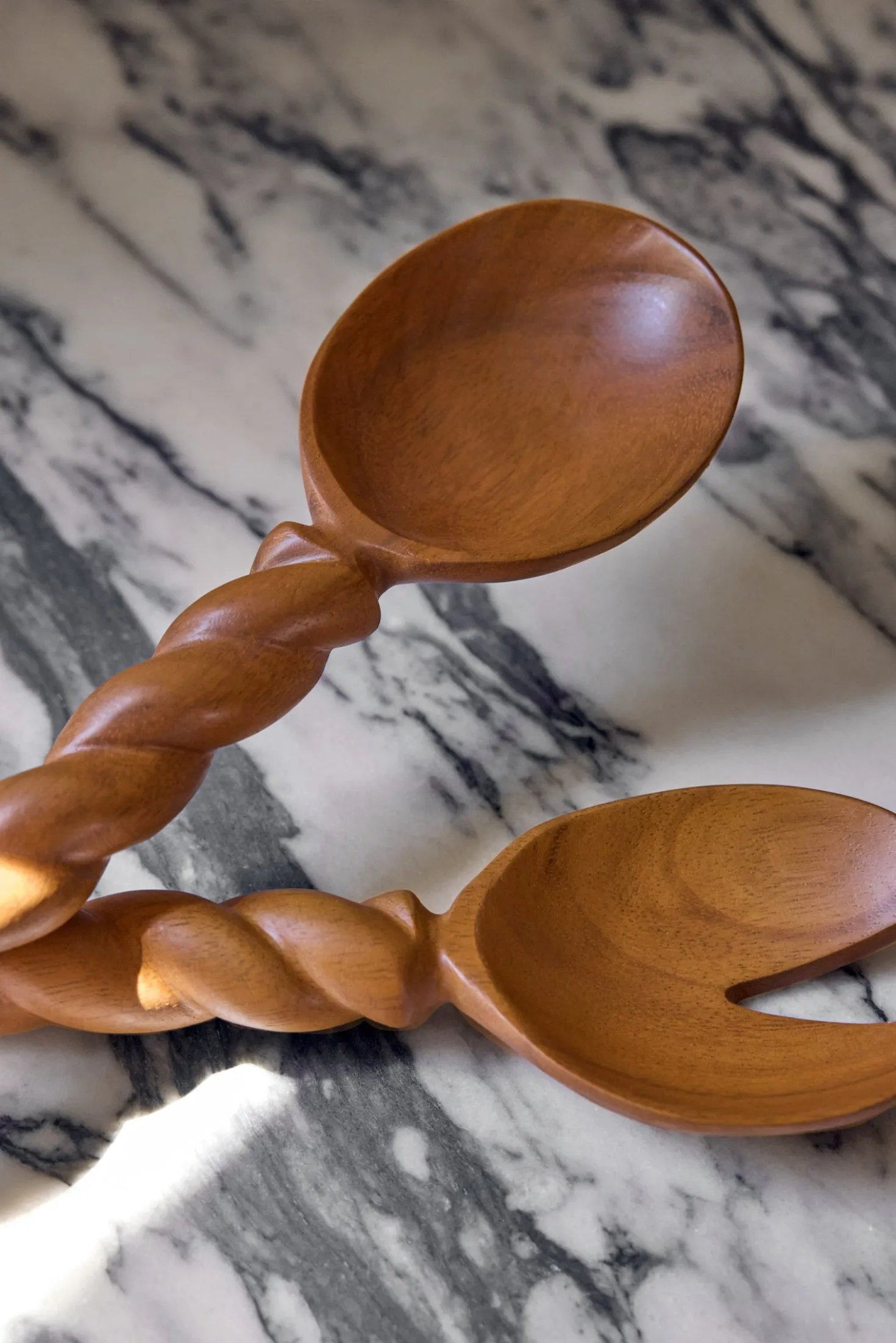 Braided Wood Salad Servers (set of 2) by Sarah Sherman Samuel