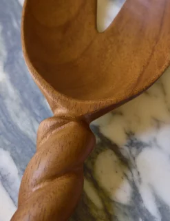 Braided Wood Salad Servers (set of 2) by Sarah Sherman Samuel