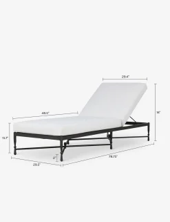 Breton Outdoor Chaise by Amber Lewis x Four Hands