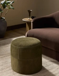 Camino Round Ottoman by Amber Lewis x Four Hands