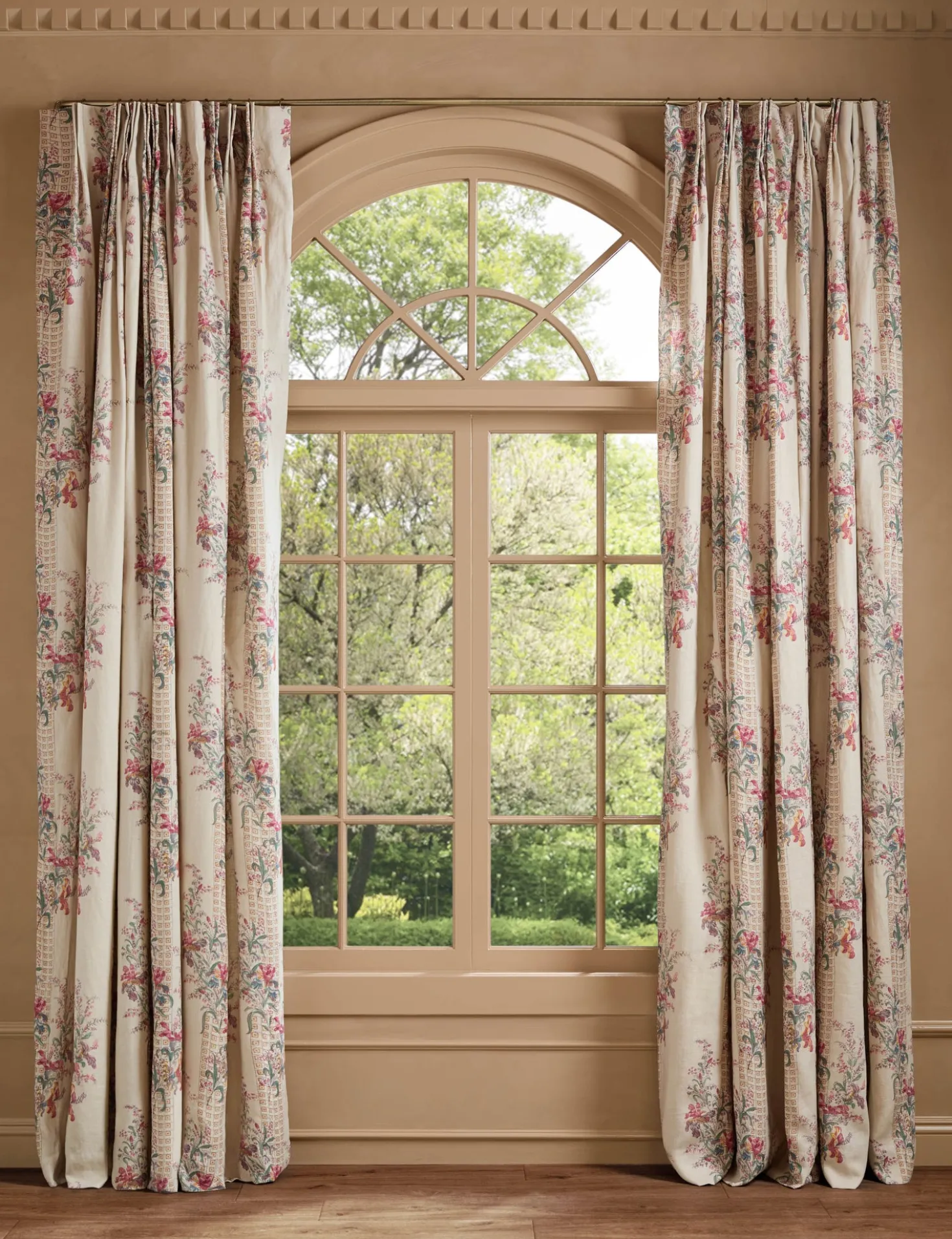 Campden Pleated Linen Curtain Panel by Heidi Caillier