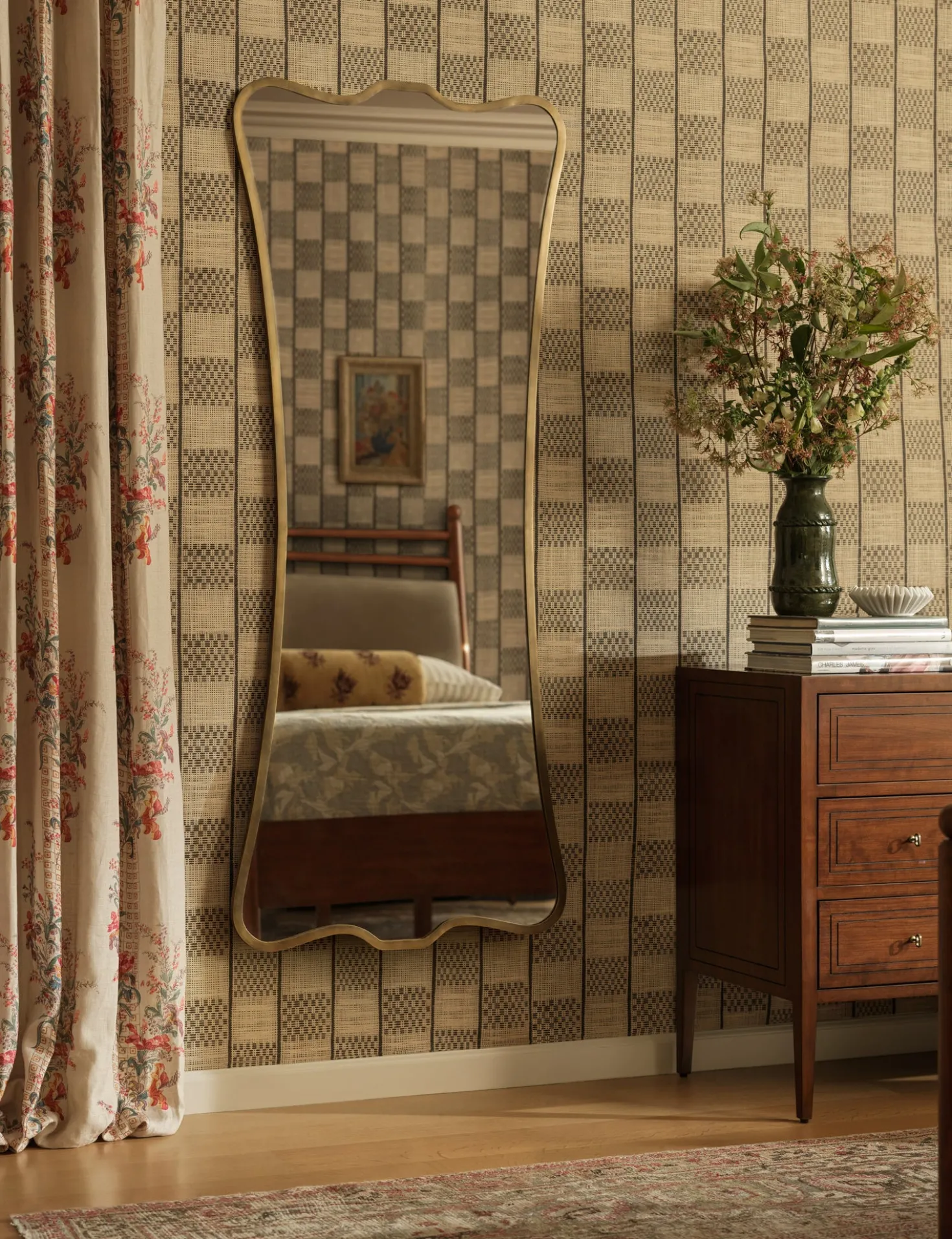 Campden Pleated Linen Curtain Panel by Heidi Caillier